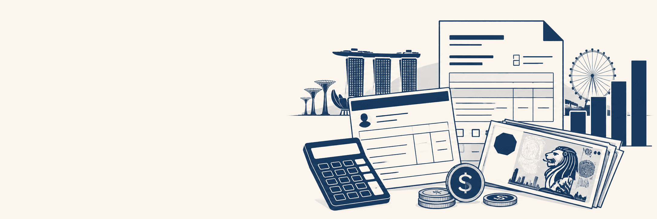 Tax & Salary illustration